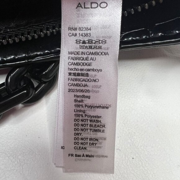 NWT ALDO Griregann Faux Leather Small Shoulder Purse Chain Strap Card Holder Set - Picture 15 of 15